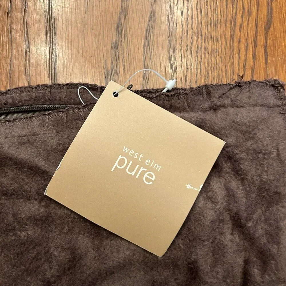 West Elm Pure NWT Bamboo Cotton Pillow Cover 12